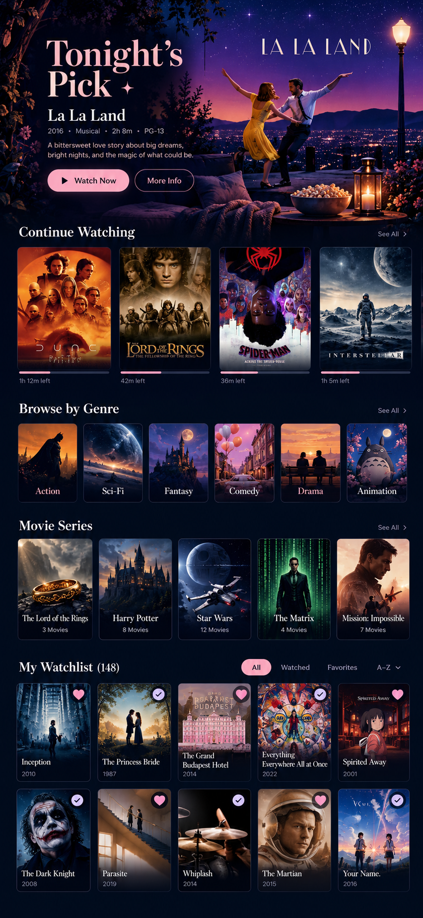 Movie Night watchlist app